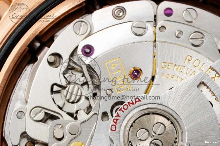 MiroTime 0506 Stretchable Daytona 116515 QF 1:1 Best Edition Black RG Dial on Oysterflex Rubber Strap SA 2273